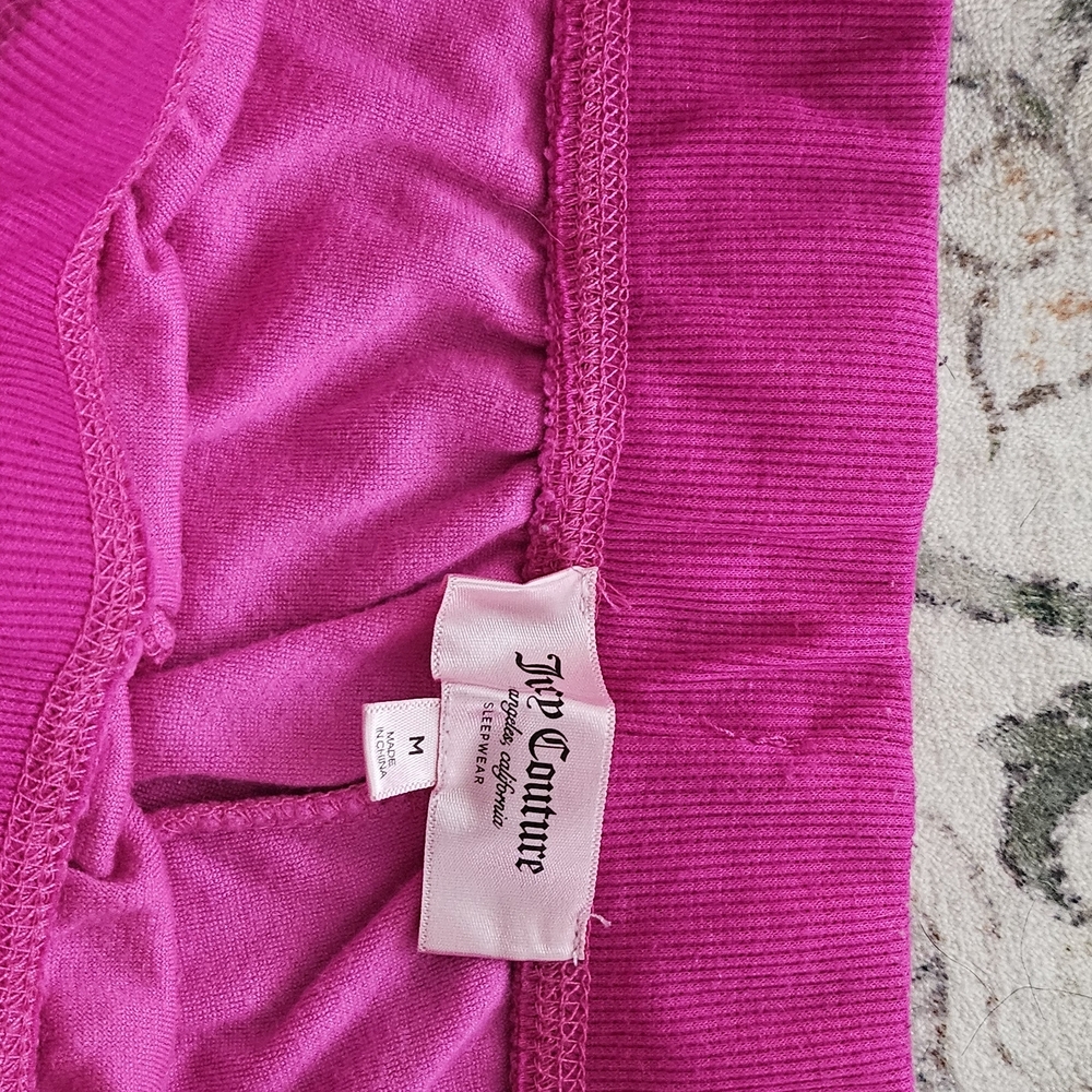 Women's Intimates Velour Lounge Pants - White, Pink, and Purple - Picture 4 of 8